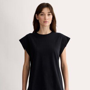 Everlane Women's Muscle T-Shirt in Essential Cotton in Black, Size Medium NEW